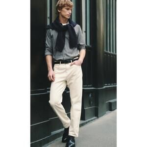 Emile Lafaurie Men’s Wool Navy Blue Cardigan Sweater Shawl Collar Sz Small